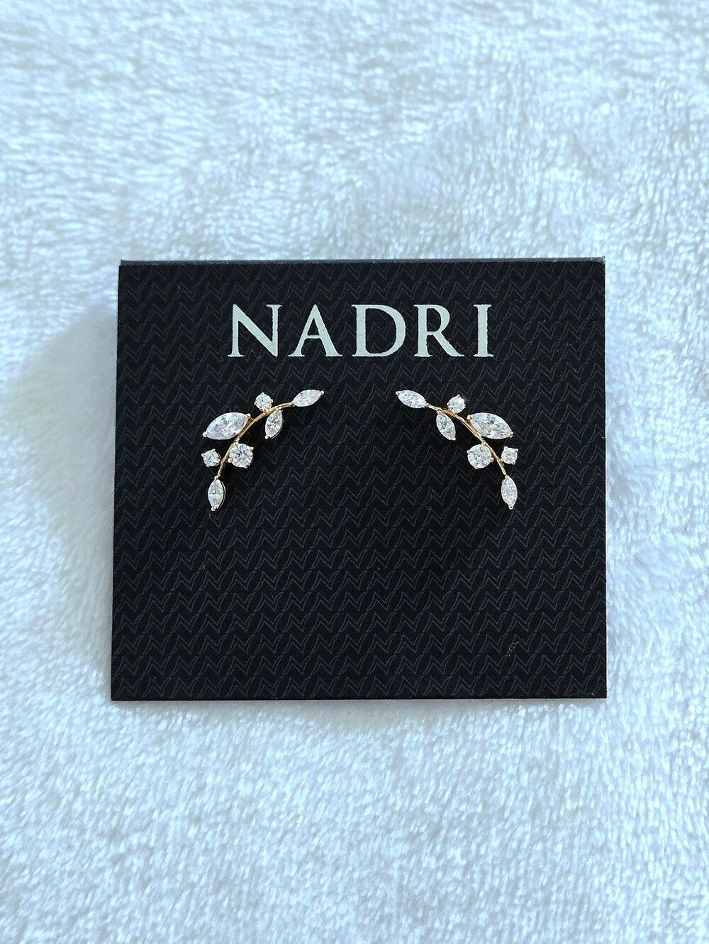 Nadri Silver🤍 Leaf🌿 Climber🧗‍♀️ Earrings